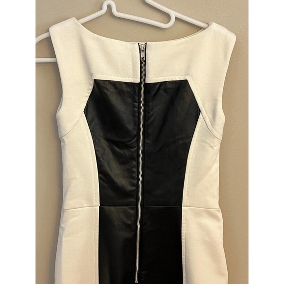 MILLY Sheath Lamb Leather Dress Size 4 - Picture 8 of 10